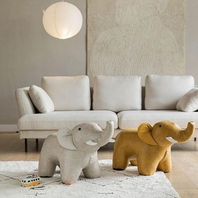小紅書衕款大象動物坐凳兒童凳子客廳擺件家用換鞋凳喬遷生日禮物