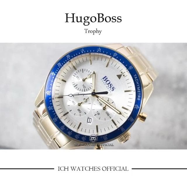 【HUGO BOSS】ICHco 實體門市  德國Hugo Boss Trophy系列三眼計時錶男錶-手錶女錶運動錶賽車錶生日禮物情人節禮物HB1513634
