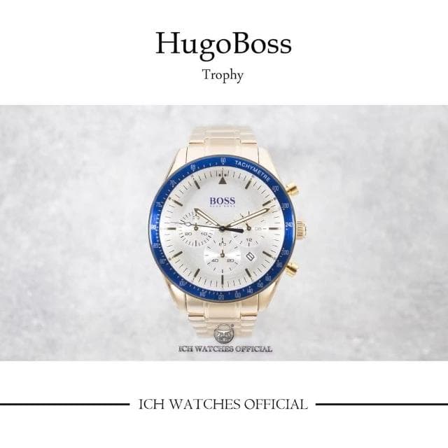 【HUGO BOSS】ICHco 實體門市  德國Hugo Boss Trophy系列三眼計時錶男錶-手錶女錶運動錶賽車錶生日禮物情人節禮物HB1513634