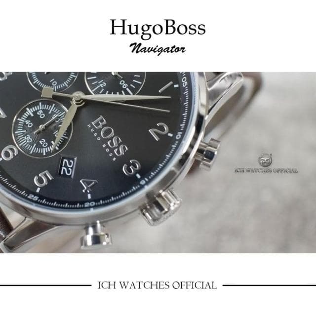 【HUGO BOSS】ICHco 實體門市 美國HugoBoss Navigator系列三眼計時錶-石英錶機械錶男錶女錶手錶腕錶生日禮物父親節禮物情人節禮物
