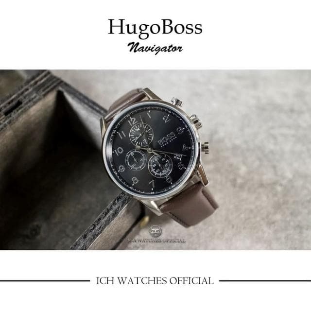 【HUGO BOSS】ICHco 實體門市 美國HugoBoss Navigator系列三眼計時錶-石英錶機械錶男錶女錶手錶腕錶生日禮物父親節禮物情人節禮物
