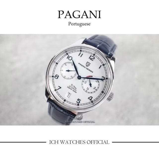 【Pagani 帕加尼】ICHco 實體門市 美國Pagani Design PD1722 葡萄牙系列機械錶飛行錶-手錶男錶女錶三眼計時錶生日禮物生日禮物父親節禮物