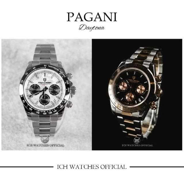 【Pagani 帕加尼】ICHco 實體門市 美國Pagani Design PD1644 Daytona系列類隕石面賽車錶-手錶運動錶男錶女錶生日禮物情人節