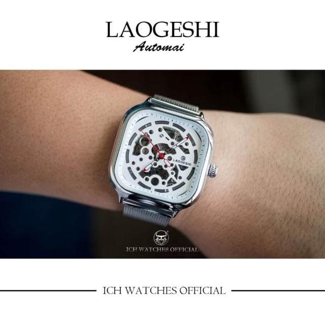 ICHco 實體門市 Laogeshi 方形工業風機械錶-石英錶潛水錶七個星期五男錶女錶情侶錶學生錶運動錶情人節禮物生日禮物父親節禮物