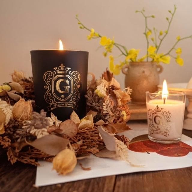 AT&T Grace et Grasse 天然香氛蠟燭 典雅黑瓶180g