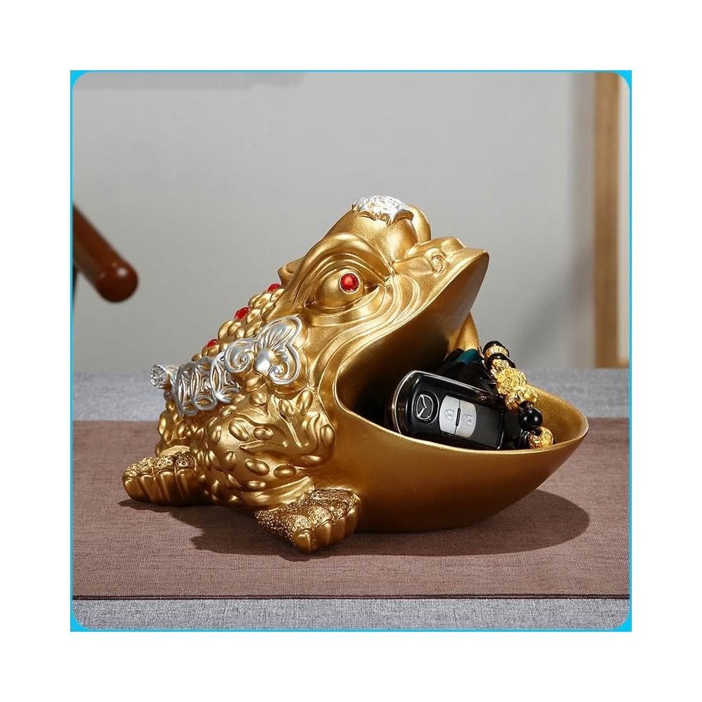 招財金蟾 金蟾 三足金蟾 金蟾蜍 玄關收納 鑰匙收納 三腳金蟾蜍 風水擺件 招財擺飾 禮物 開業 開運