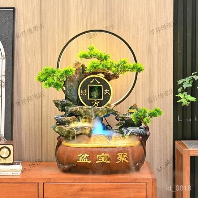 微景觀葫蘆流水擺件 招財流水盆 流水聚寶盆 流水擺件 招財擺飾 開運 風水招財流水組 風水擺件 入昔禮物 開幕送禮
