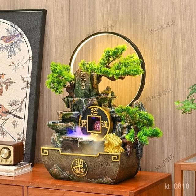 微景觀葫蘆流水擺件 招財流水盆 流水聚寶盆 流水擺件 招財擺飾 開運 風水招財流水組 風水擺件 入昔禮物 開幕送禮