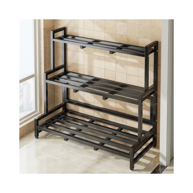 熱賣款 多層花架 花盆 花架 花架 實木花架盆栽架 多肉植物架 陽臺花架 花盆架  店鋪熱銷 花架子室內家用鐵藝不銹鋼置