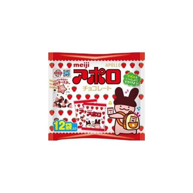 【Meiji 明治】+爆買日本+ Meiji 明治 阿波羅 草莓可可 12袋入 家庭號 造型可可 APOLLO 期間限定 日本原裝