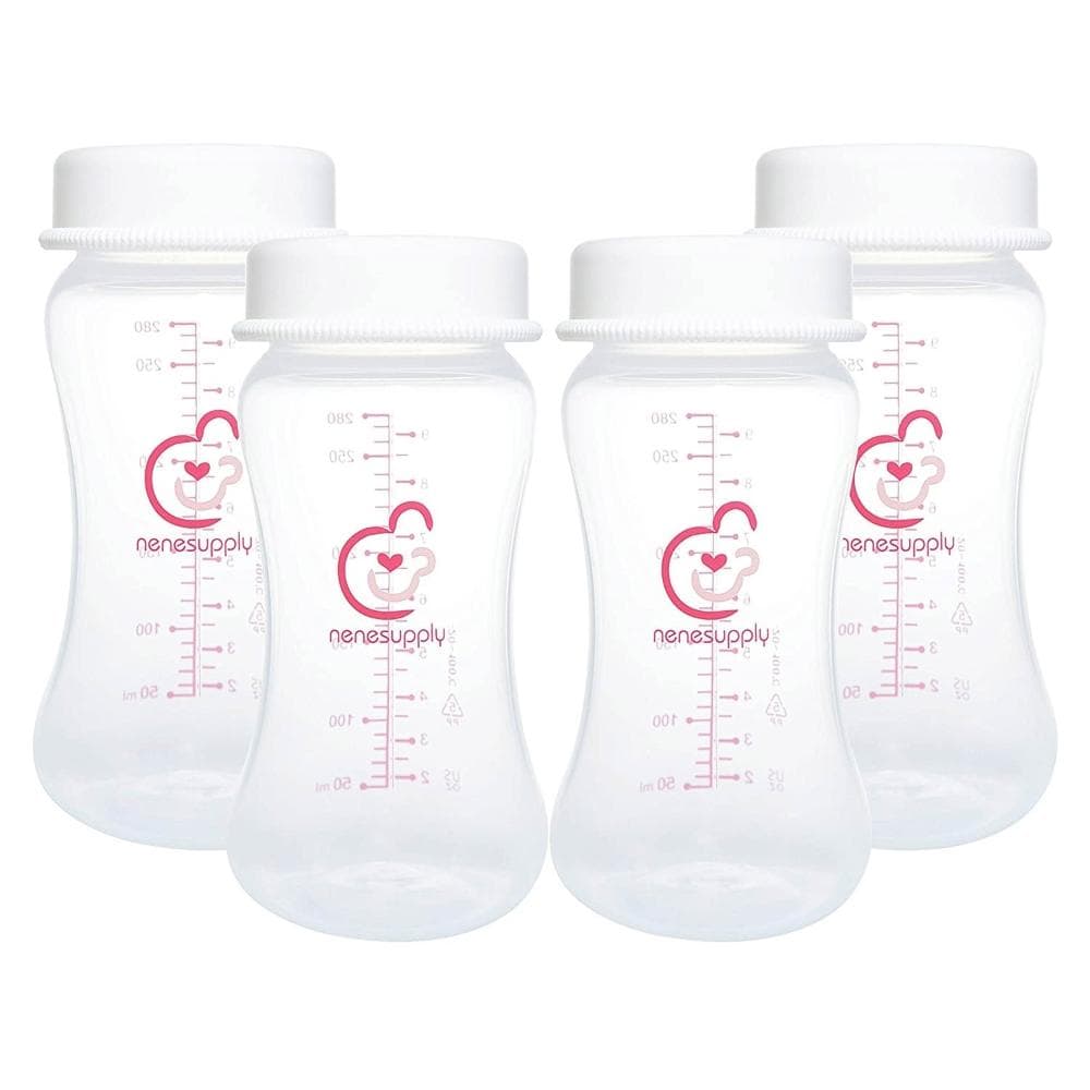Nenesupply 適用貝瑞克寬口奶瓶集乳瓶280ml 4入 適貝瑞克 適優合 適新安怡Avent 適馨乃樂 非原廠