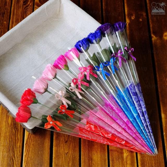 〔小島百貨〕玫瑰花 康乃馨 香皂花 台灣公司開發票 貼紙訂製 活動節慶 長輩送禮 婚禮小物 畢業禮物 母親節禮物