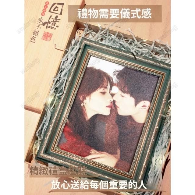 沙畫 定制沙畫禮物 送女友男生 閨蜜情侶 生日禮物 情人節 紀念創意 高級實用的手工照片