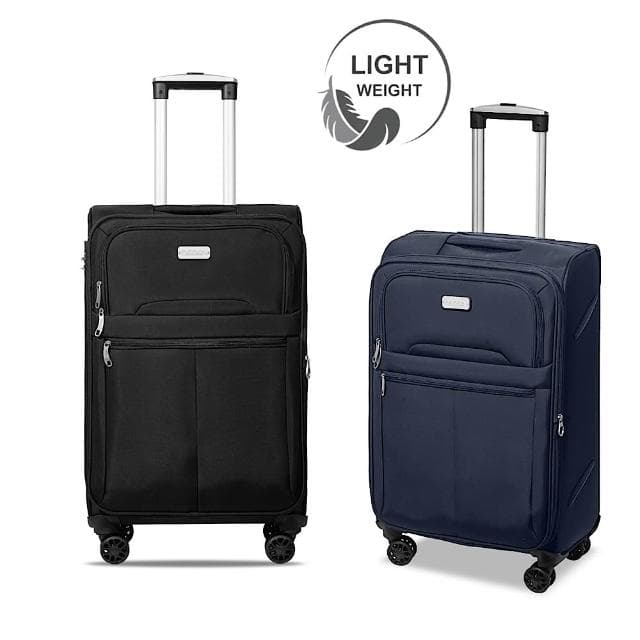 【Batolon 寶龍】皇家風範 24吋 加大防爆拉鍊商務箱/旅行箱 布面行李箱 商務箱 行李箱 布箱