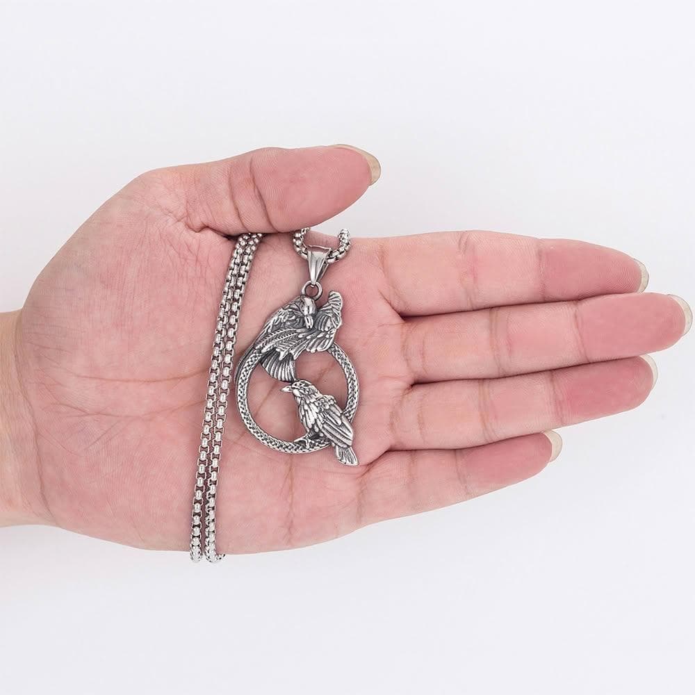 【EMMA SUE】項鍊 情侶項鍊 鈦鋼項鍊 鳥巢吊墜 ins風 個性百搭 歐美復古 小眾設計 毛衣鍊 不銹鋼 高級感 情人節禮物