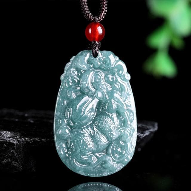 【EMMA SUE】翡翠掛件 小生肖牌 生肖小物 質感小物 十二生肖 創意小物 本命年 吊飾 禮物 吊墜 糯種玉石 12生肖 天然翡翠藍
