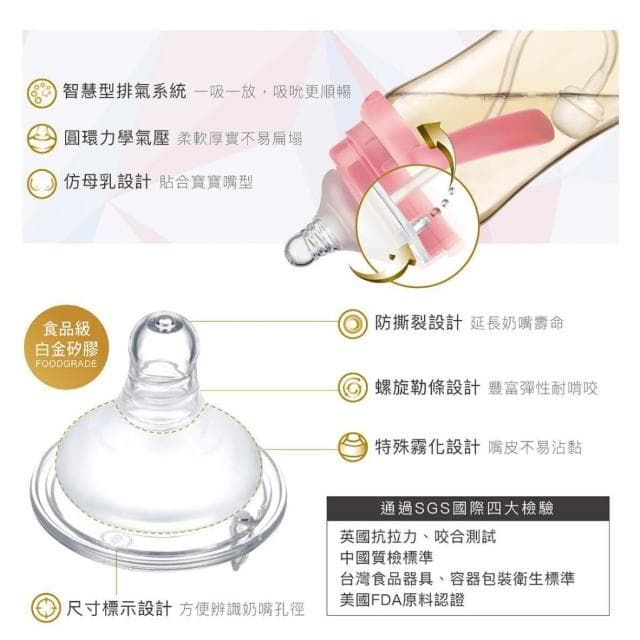 【Simba 小獅王辛巴】小獅王辛巴 桃樂絲PPSU寬口雙凹 寬口葫蘆 自動把手奶瓶  仁仁藥局  尺寸齊全 奶瓶 ppsu小獅王奶瓶 寬口奶瓶