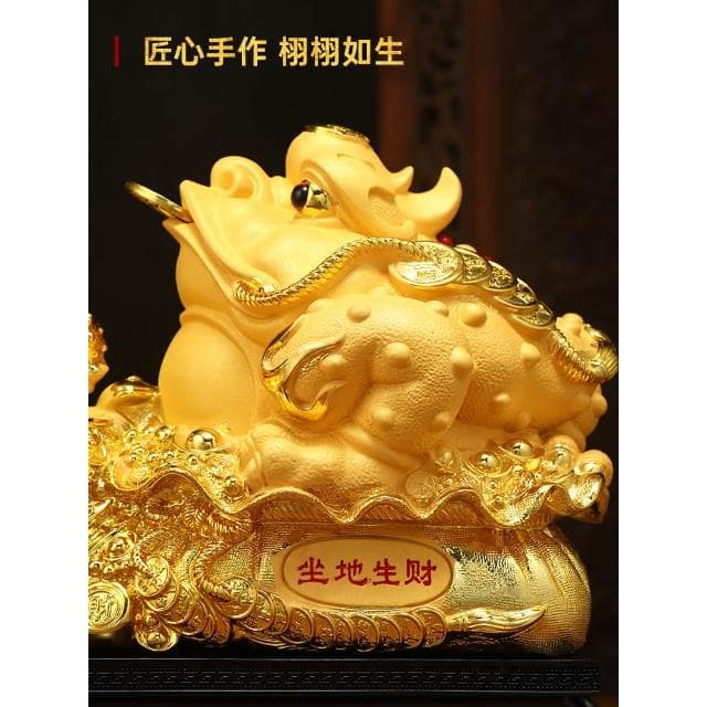 招財八方聚財金蟾桌面擺件客廳辦公室裝飾品喬遷新居禮物開業擺件