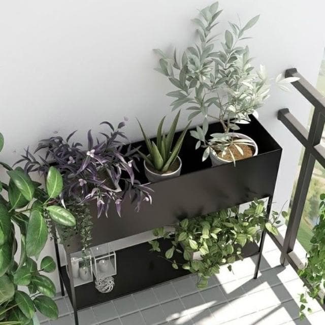 輕奢露天花架 陽臺花架 花盆 庭院花架 盆栽架 多肉植物架 戶外雙層大型花架 歐風植物架室外陽臺落地式花架