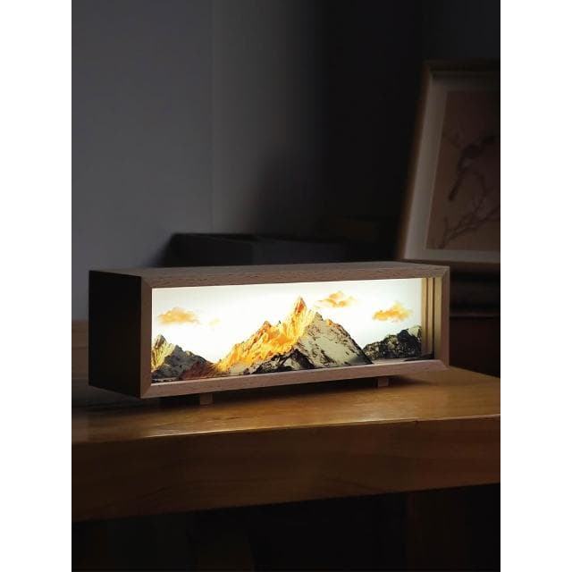 日照金山氛圍燈生日禮物情人節新婚禮品喬遷新居擺件電視櫃小夜燈