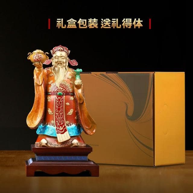 🔥低價下殺🔥招财进宝财神爷摆件 铜工艺品 客厅办公室高档装饰品 新店铺开业礼物