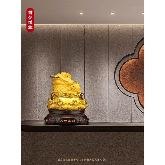 金蟾招財擺件三足金蟬八方來財前臺辦公室裝飾店鋪收銀臺開業禮物