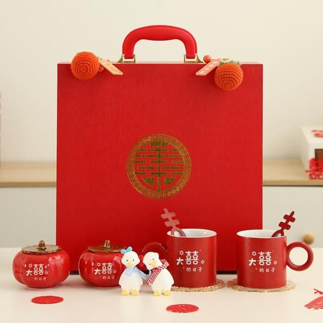 一生一柿結婚禮物送新人情侶杯送閨蜜姐妹新婚訂婚禮品創意伴手禮