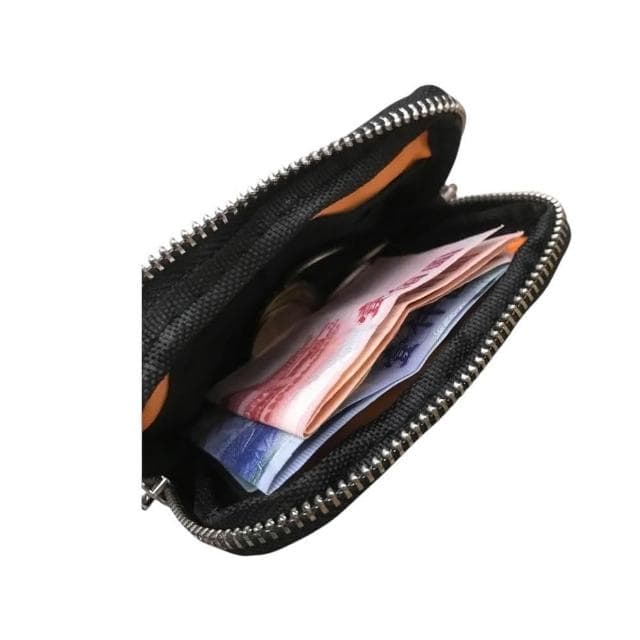 金屬感拉鍊零錢包 無印 零錢卡片包 錢包 駕照可放  男生零錢包 女生零錢包 男生錢包 小零錢包