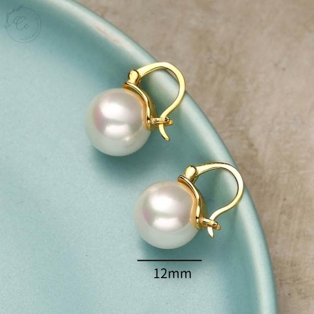 希西小包商 Clacci 925純銀 法式珍珠耳環 耳扣耳環 法式耳環簡約優雅情人節禮物生日禮物 C175