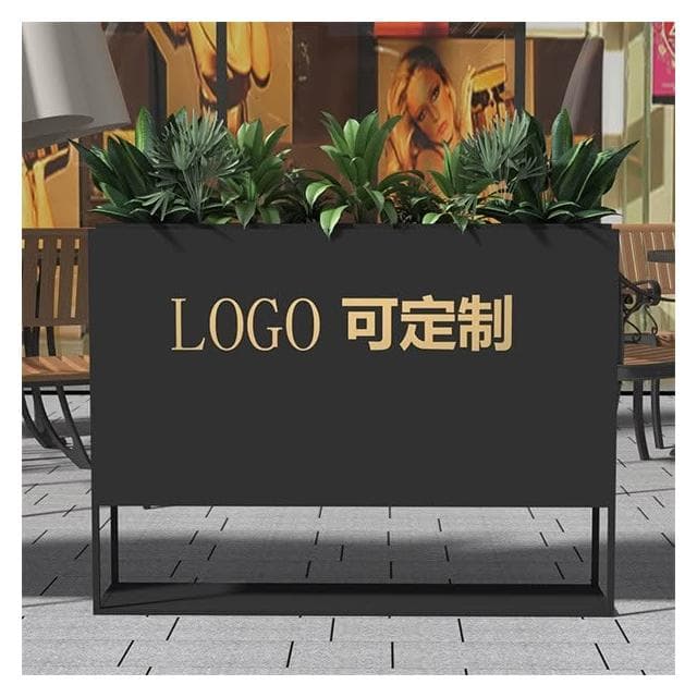 花架 盆栽架 植物架 戶外鍍鋅闆花箱咖啡店餐廳外擺花架落地庭院圍欄陽臺商業街花槽架