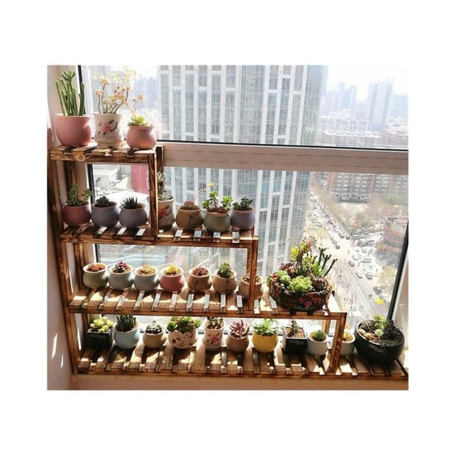 花架 盆栽架 植物架 窗臺花架實木多層陽臺客廳室內花盆階梯飄窗多肉架子落地式置物架