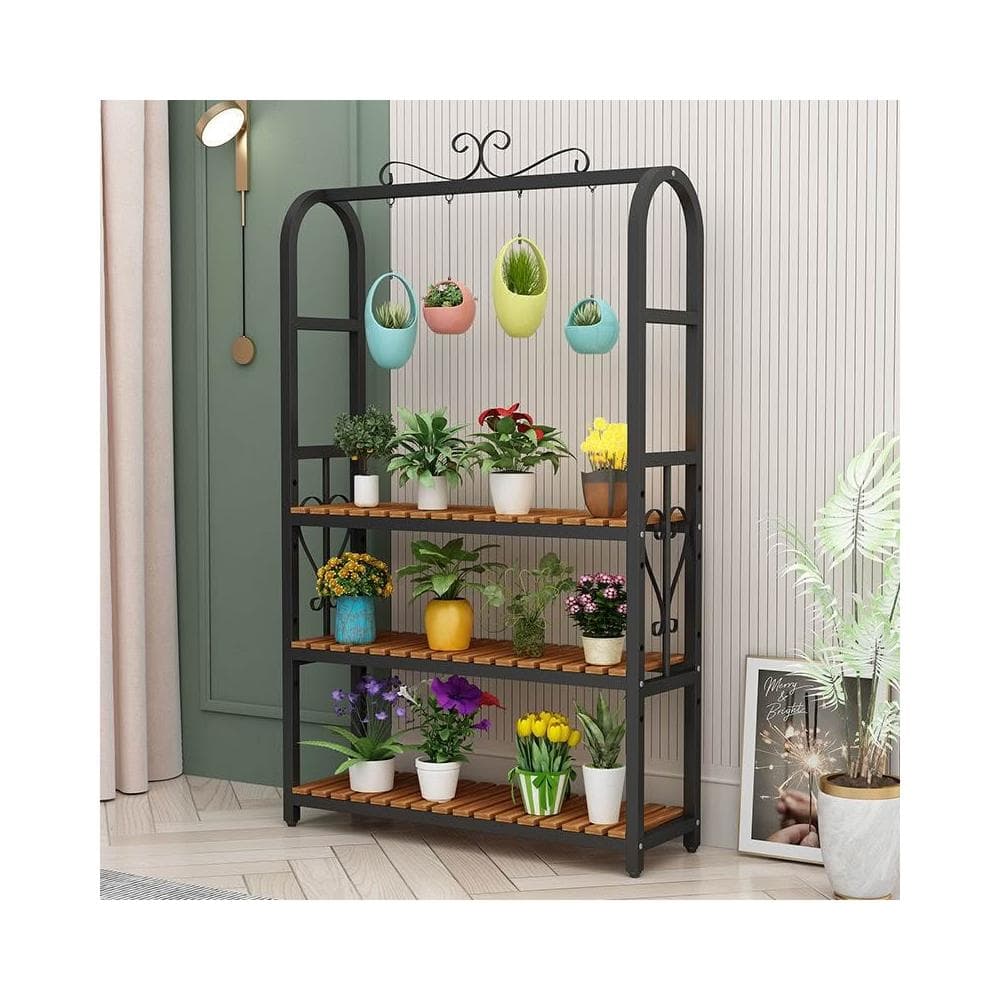 花架 盆栽架 植物架 多肉花架置物架陽臺花架省空間多層落地式鐵藝可移動室內多功能