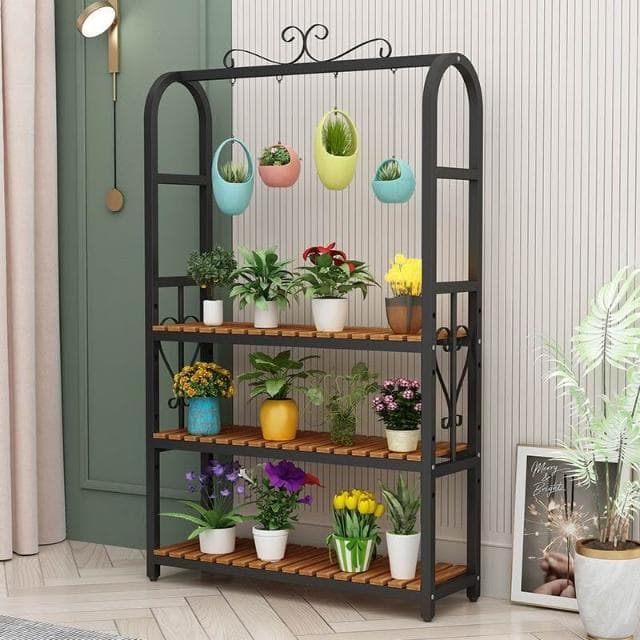 花架 盆栽架 植物架 多肉花架置物架陽臺花架省空間多層落地式鐵藝可移動室內多功能