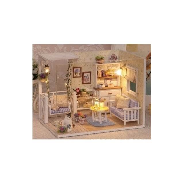 大旺小鋪:DIY小屋小貓日記  袖珍屋娃娃屋材料包 生日結婚母親節情人節聖誕交換禮物 實體店面