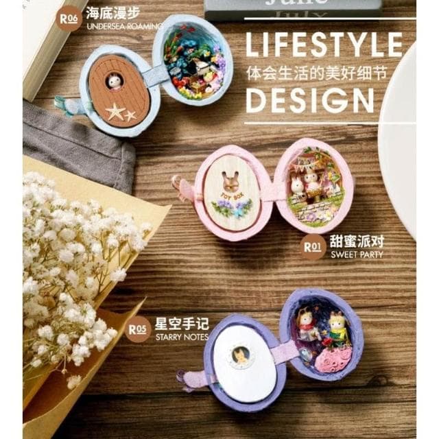 大旺小舖:DIY小屋 種子世界 六款可選袖珍屋娃娃屋材料包台北車站實體店面賣場上百款小屋可選生日母親節情人節聖誕交換禮物