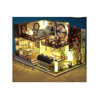 大旺小舖:DIY小屋 墨香竹韻袖珍屋娃娃屋材料包 賣場上百款小屋可選 生日結婚母親節情人節聖誕交換禮物