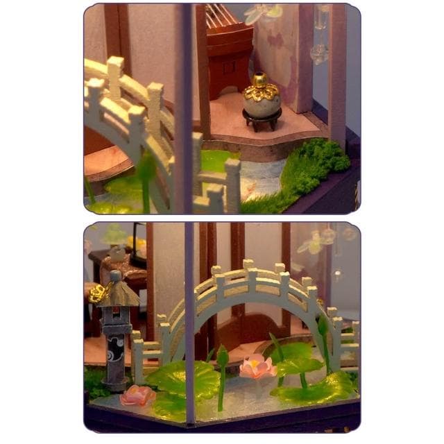 大旺小舖:DIY小屋鵲橋仙 袖珍屋娃娃屋材料包 生日結婚母親節情人節聖誕交換禮物 實體店面