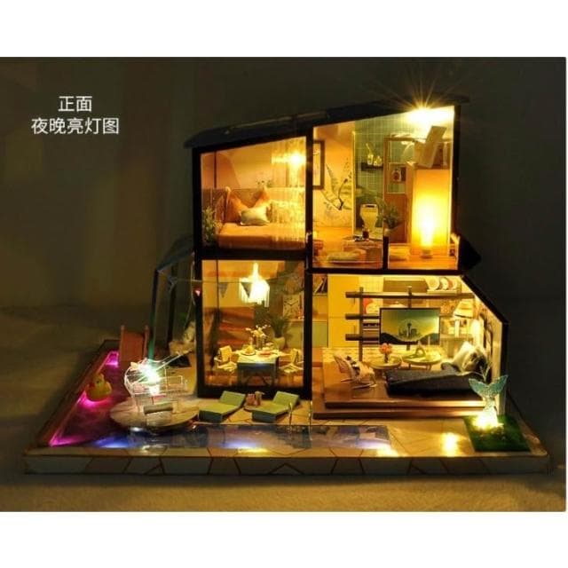大旺小舖:台北現貨DIY小屋人魚傳說 袖珍屋娃娃屋材料包 生日結婚母親節情人節聖誕交換禮物 實體店面