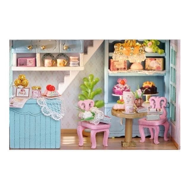 大旺小舖:DIY小屋迷你家園  滿星甜品店 袖珍屋娃娃屋材料包 生日結婚母親節情人節聖誕交換禮物 實體店面