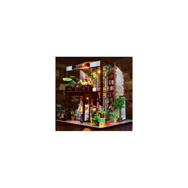 大旺小舖: 台北市有現貨 diy袖珍娃娃屋材料包小屋時光旅行咖啡屋 生日結婚母親節情人節聖誕交換禮物 實體店面