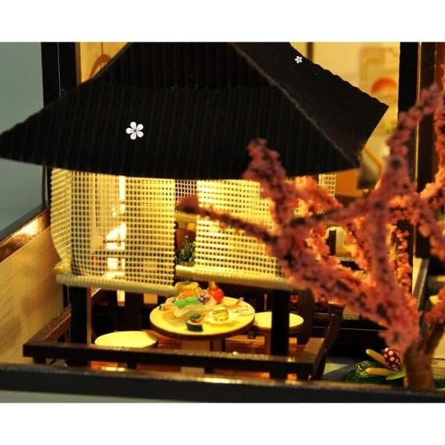 大旺小舖:diy袖珍娃娃屋材料包小屋櫻庭居 生日結婚母親節情人節聖誕交換禮物 實體店面