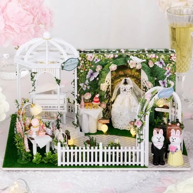 大旺小舖:DIY小屋袖珍屋娃娃屋材料包 期許相遇 生日結婚母親節情人節聖誕交換禮物 實體店面