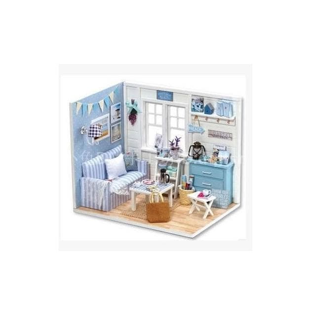 大旺小舖:DIY小屋袖珍屋娃娃屋材料包清新陽光 生日結婚母親節情人節聖誕交換禮物 實體店面