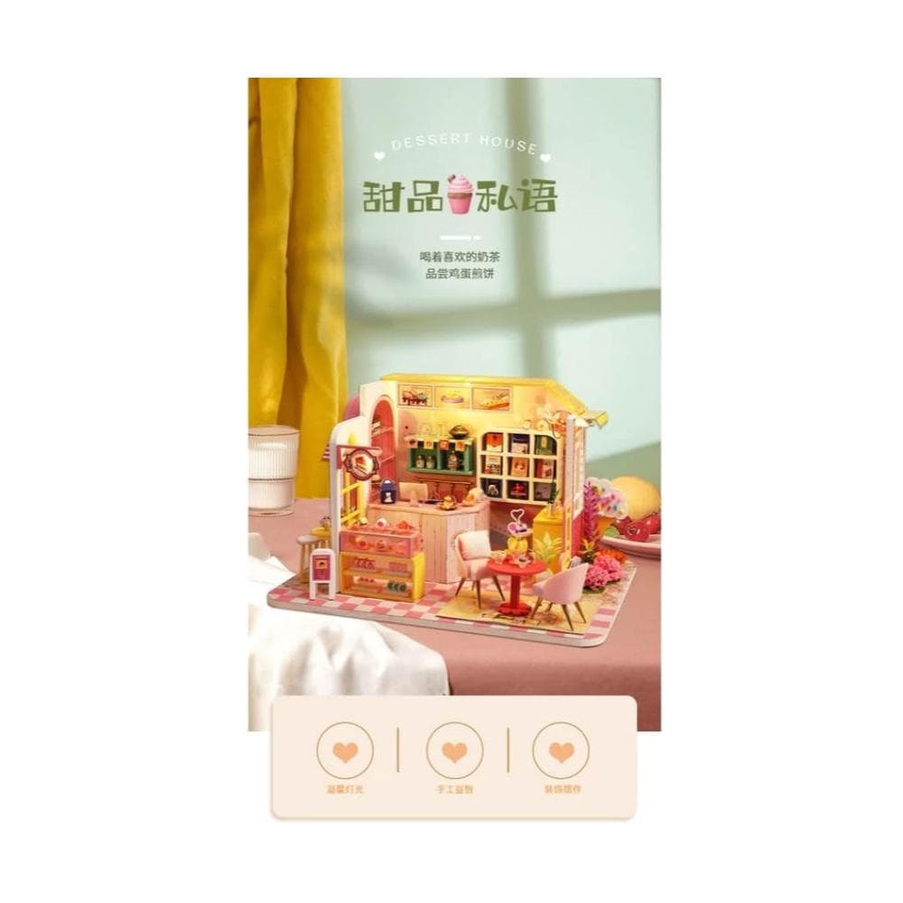 大旺小舖:DIY小屋甜品私語 袖珍屋娃娃屋材料包 生日結婚母親節情人節聖誕交換禮物 實體店面
