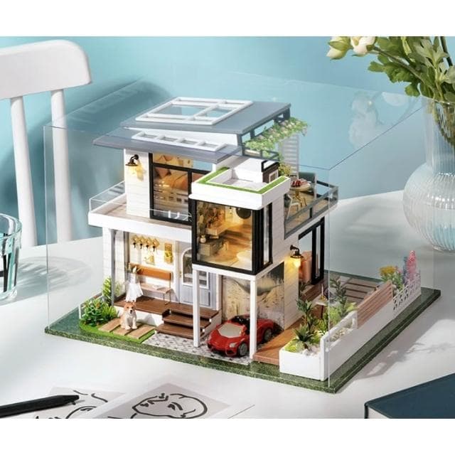 大旺小舖:DIY小屋西溪小居 袖珍屋娃娃屋材料包 生日結婚母親節情人節聖誕交換禮物 實體店面