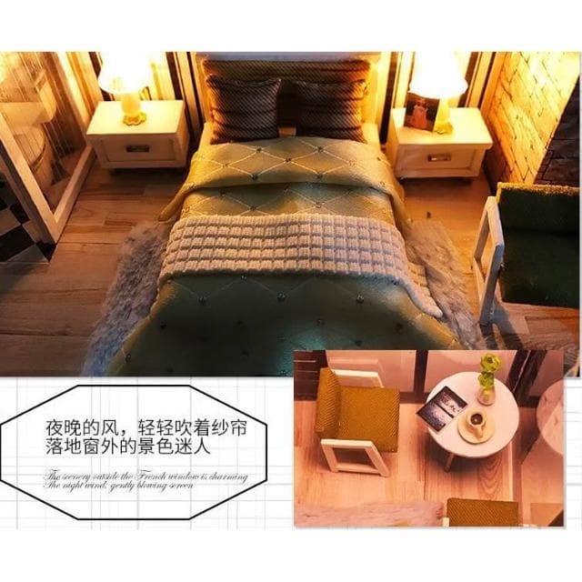 大旺小舖:DIY小屋袖珍屋娃娃屋材料包佛羅倫薩 生日結婚母親節情人節聖誕交換禮物 實體店面