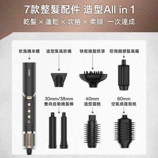 【SOLAC】SO-WRAP 專業造型吹風機 SR-1000