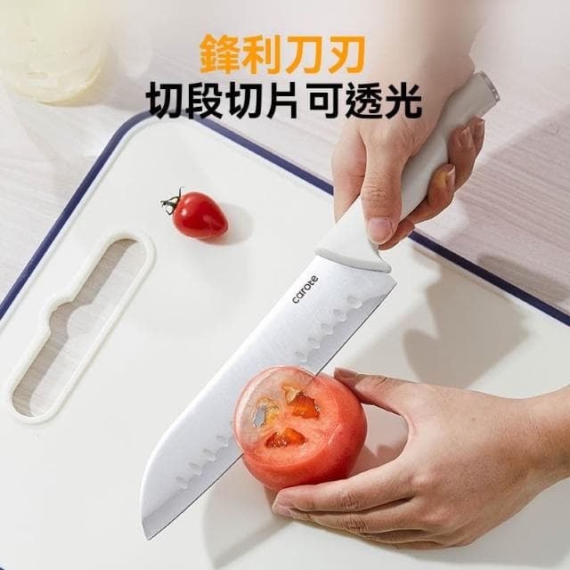 刀具套裝 ( 廚房 菜刀 家用 切肉 刀具組 廚具組 水果刀 料理刀 水果刀 切菜板 砧板二合一)