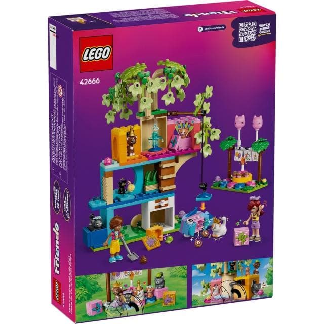 【LEGO 樂高】高雄天利鄭姐｜樂高 好朋友 Friends 系列 42666 貓咪生日派對和樹屋 動物模型