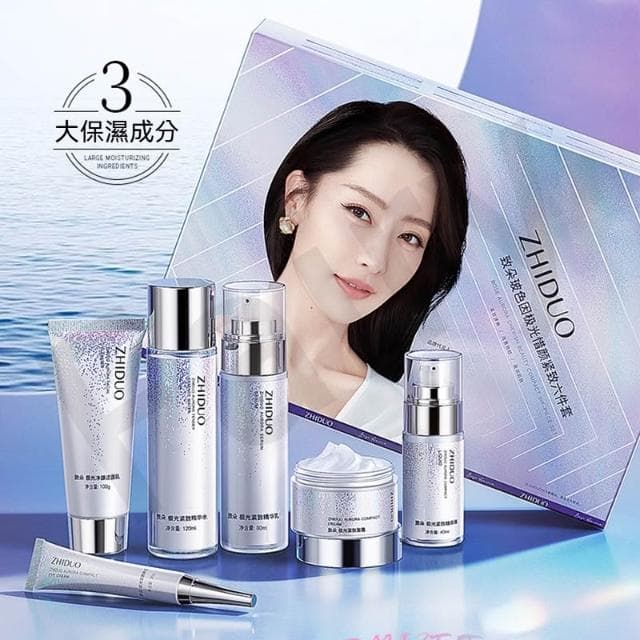 致朵六件套護膚品 緊致護膚品 緊緻抗初老 補水保濕 滋潤嫩滑 清爽嫩膚 護膚套盒 臉部精華 面部護理 保養品套裝